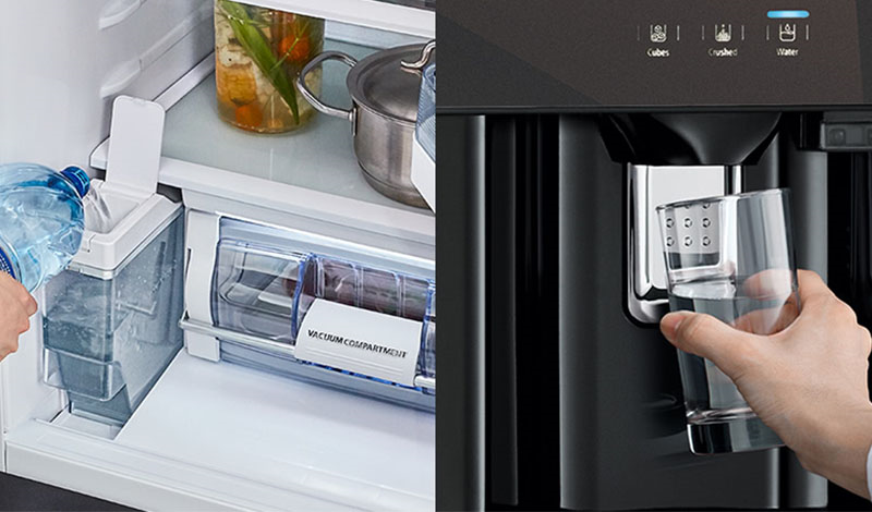 Bạn chỉ cần châm nước vào bình chứa là bạn sẽ có nước uống mát lạnh